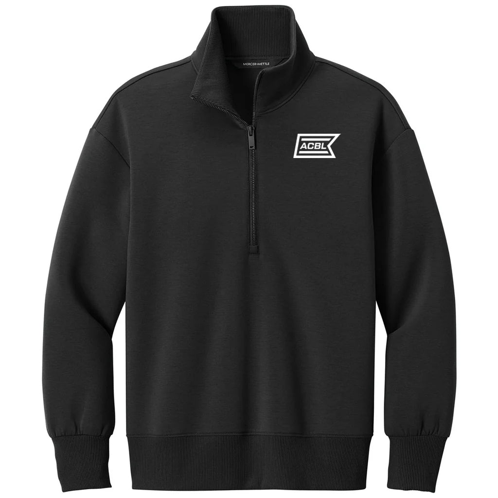 Mercer+Mettle Women's Deep Black Soft Spacer 1/4-Zip