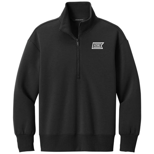 Mercer+Mettle Women's Deep Black Soft Spacer 1/4-Zip