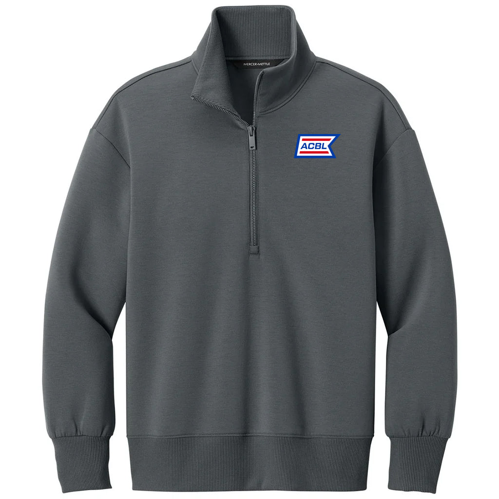 Mercer+Mettle Women's Storm Grey Soft Spacer 1/4-Zip