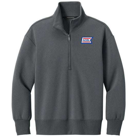 Mercer+Mettle Women's Storm Grey Soft Spacer 1/4-Zip