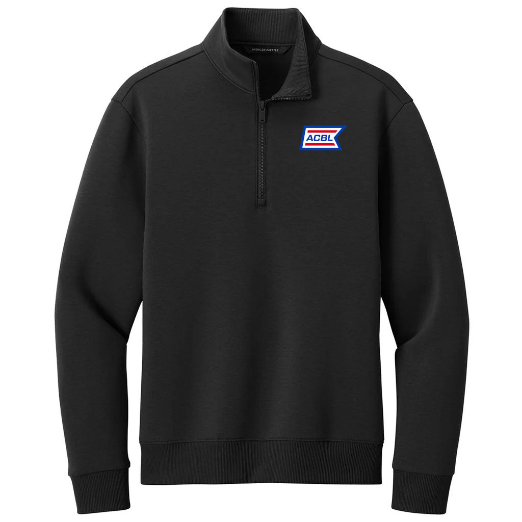 Mercer+Mettle Men's Deep Black Soft Spacer 1/4-Zip