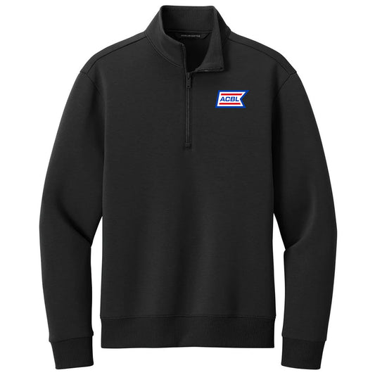 Mercer+Mettle Men's Deep Black Soft Spacer 1/4-Zip