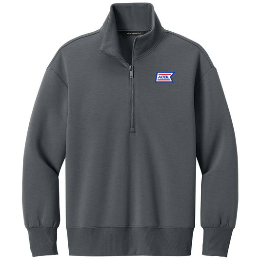Mercer+Mettle Women's Storm Grey Soft Spacer 1/4-Zip