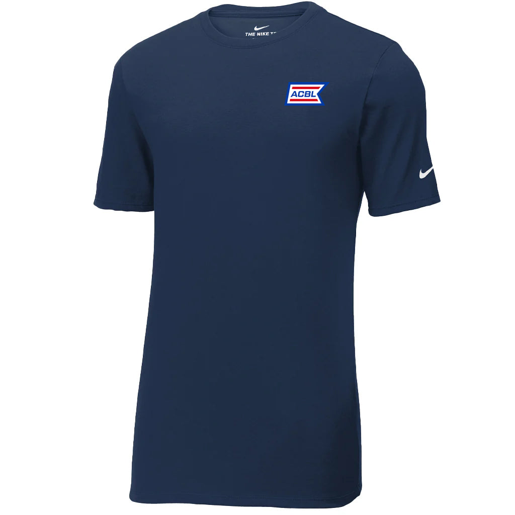 Nike Men's College Navy Dri-FIT Cotton/Poly Tee