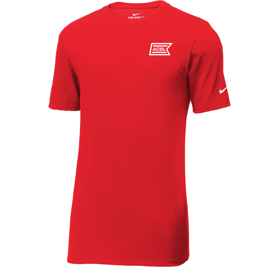 Nike Men's University Red Dri-FIT Cotton/Poly Tee
