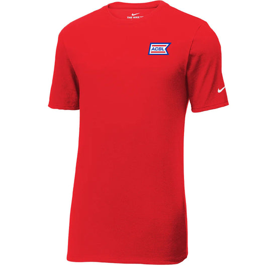 Nike Men's University Red Dri-FIT Cotton/Poly Tee