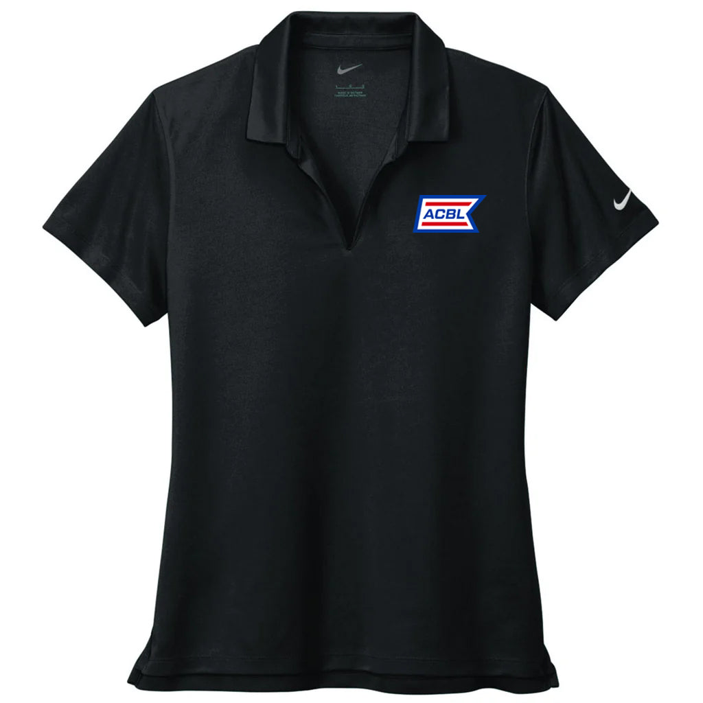 Nike Women's Black Dri-FIT Micro Pique 2.0 Polo