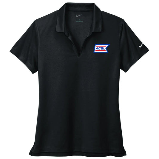 Nike Women's Black Dri-FIT Micro Pique 2.0 Polo