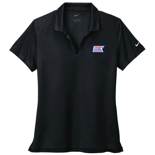 Nike Women's Black Dri-FIT Micro Pique 2.0 Polo