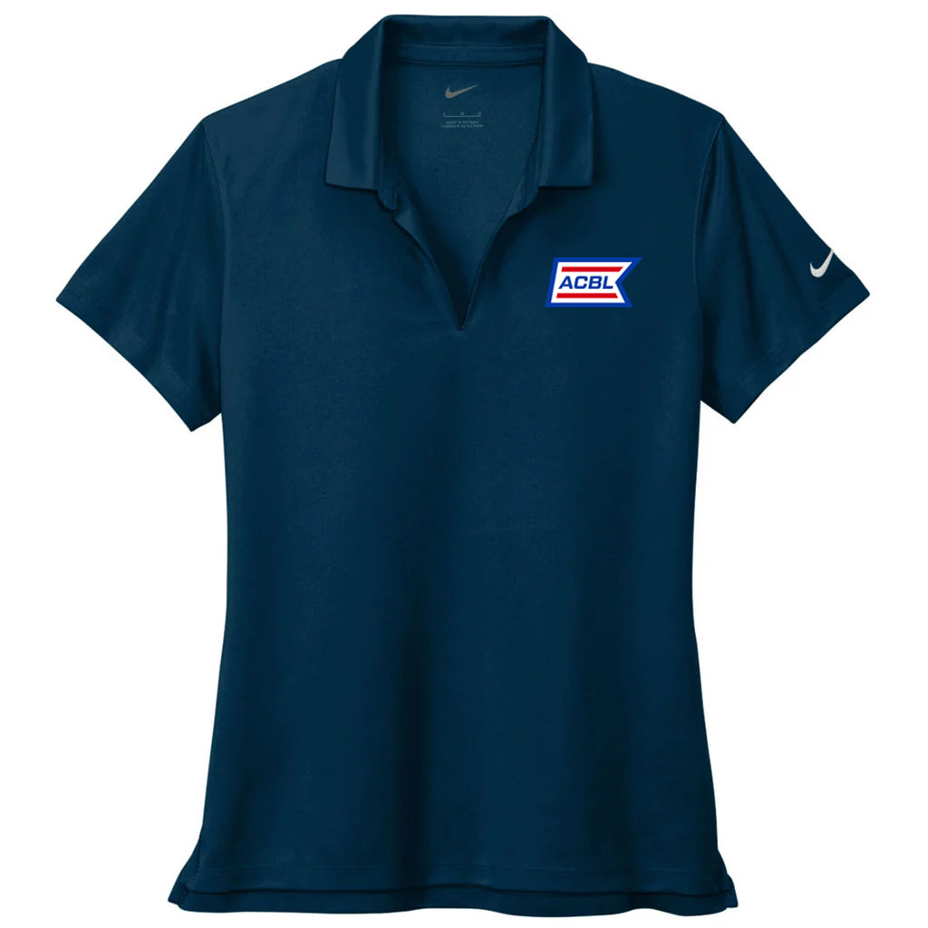 Nike Women's Navy Dri-FIT Micro Pique 2.0 Polo