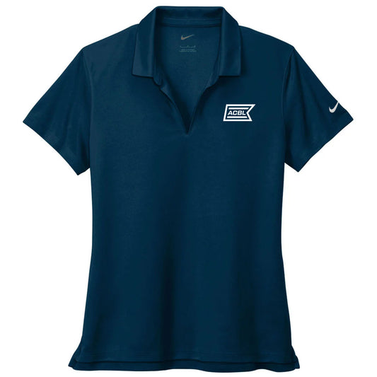 Nike Women's Navy Dri-FIT Micro Pique 2.0 Polo