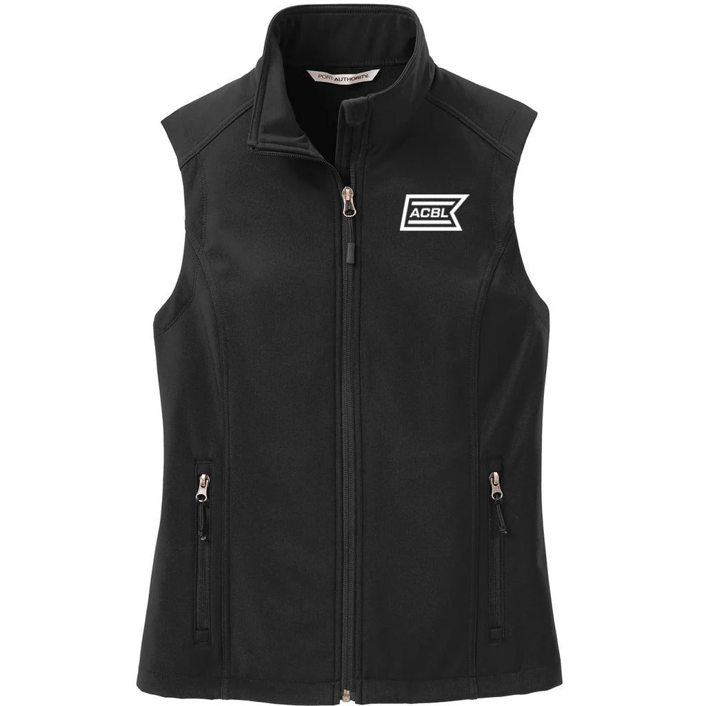 Port Authority Women's Black Core Softshell Vest