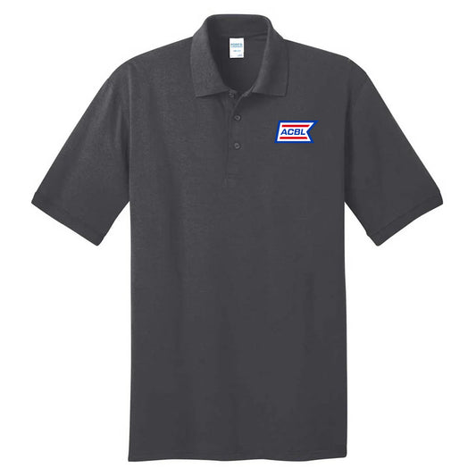 Port & Company Men's Charcoal Tall Core Blend Jersey Knit Polo