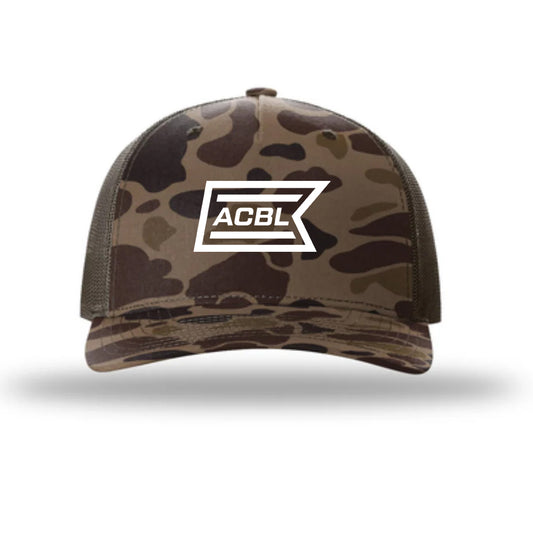 Richardson Bark Duck Camo/Brown Printed Five-Panel Trucker