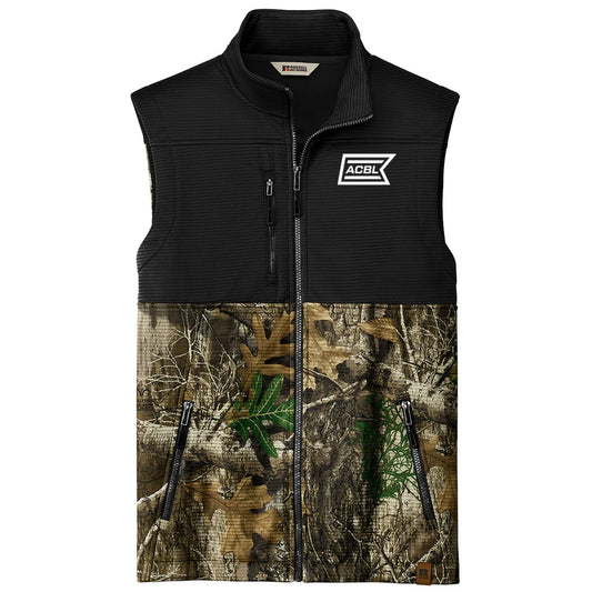 Russell Outdoors Men's Deep Black/ Realtree Edge Realtree Atlas Colorblock Soft Shell Vest