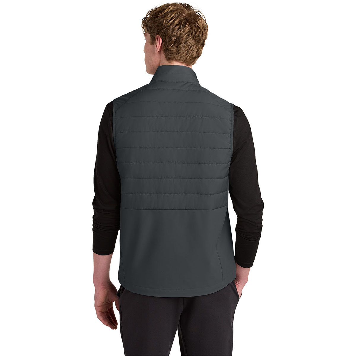 Sport-Tek Men's Iron Grey Teknical Hybrid Vest
