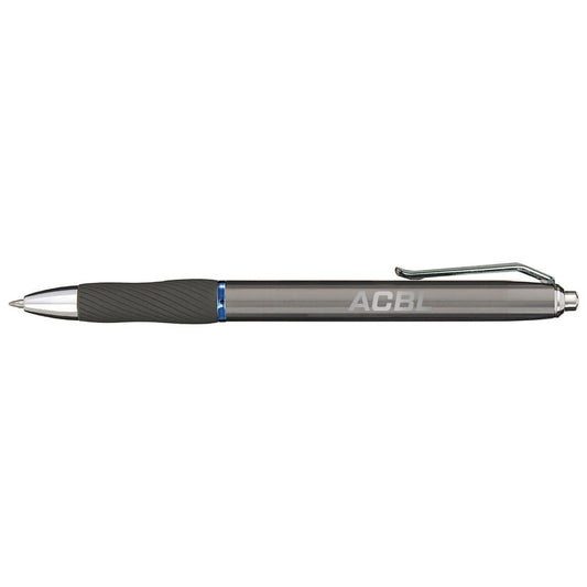 Sharpie Royal Blue S-Gel Metal Gunmetal Barrel Pen