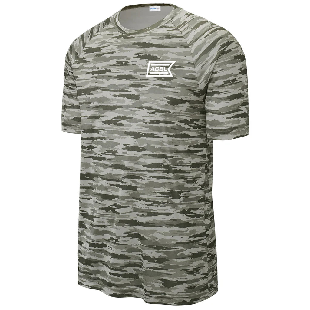 Sport-Tek Men's Silver Drift Camo Tee