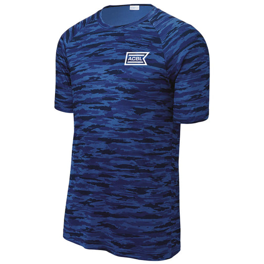 Sport-Tek Men's True Royal Drift Camo Tee