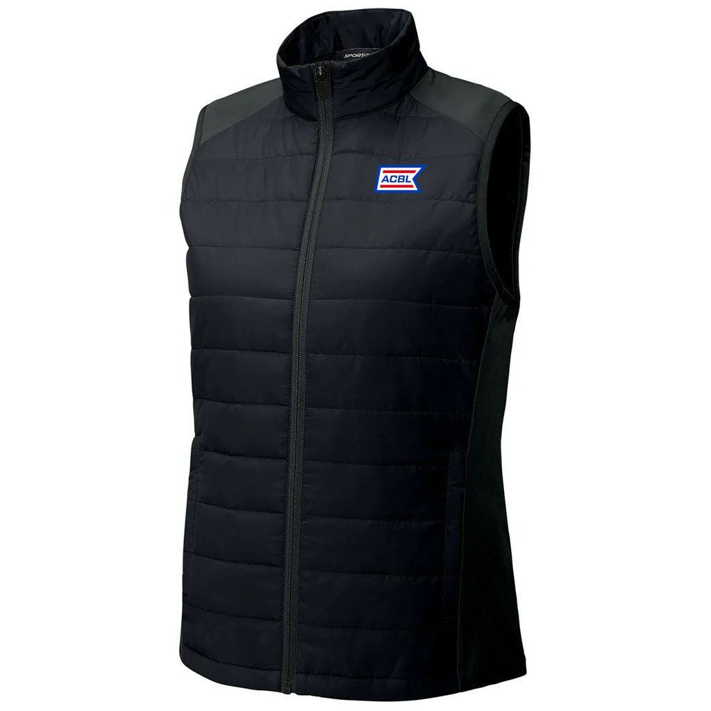 Sport-Tek Women's Black Teknical Hybrid Vest