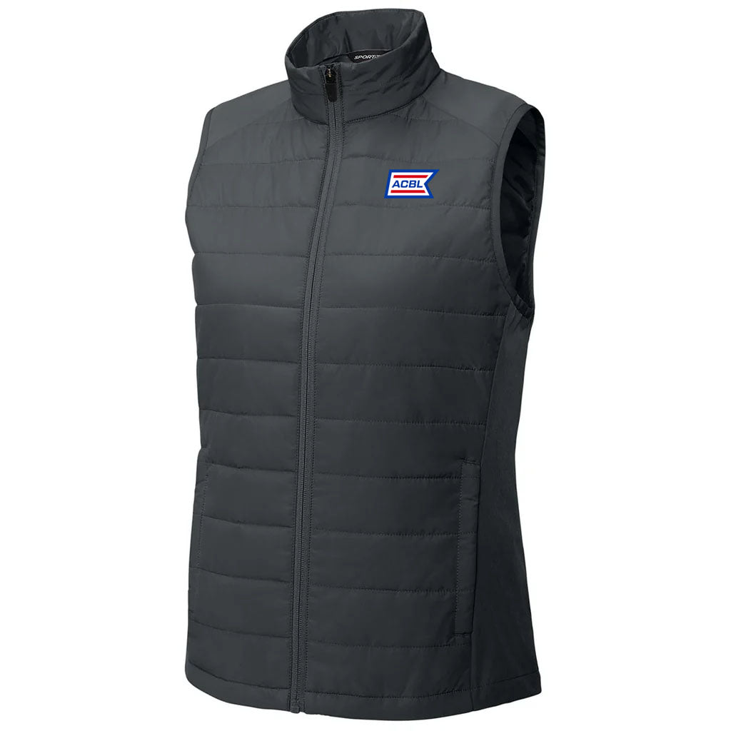 Sport-Tek Women's Iron Grey Teknical Hybrid Vest