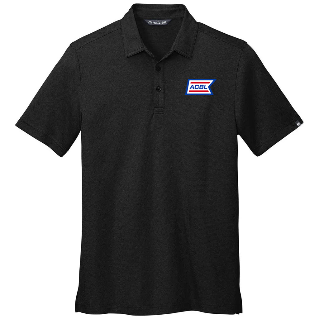TravisMathew Men's Black Coto Performance Polo