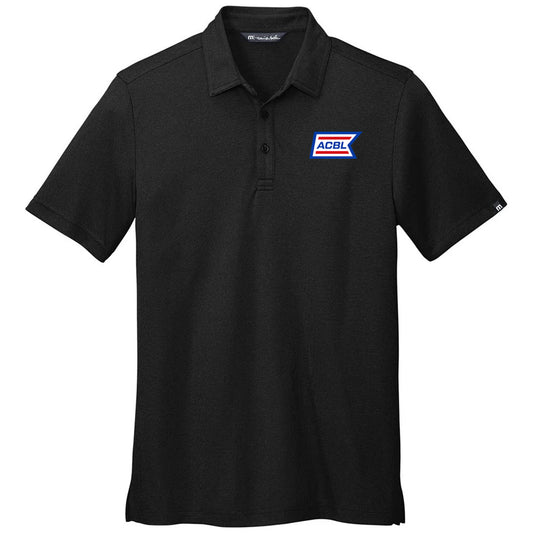 TravisMathew Men's Black Coto Performance Polo
