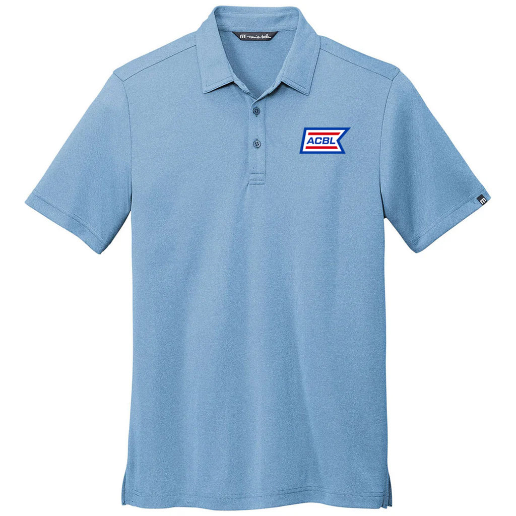 TravisMathew Men's Brilliant Blue Heather Coto Performance Polo