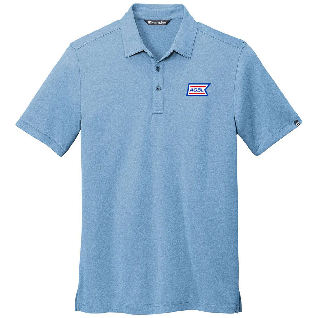 TravisMathew Men's Brilliant Blue Heather Coto Performance Polo