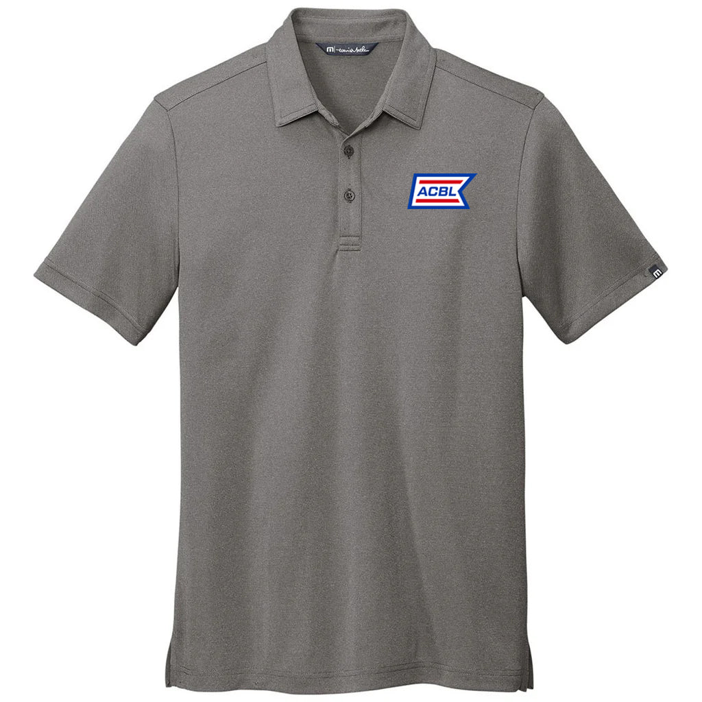 TravisMathew Men's Quiet Shade Grey Heather Coto Performance Polo