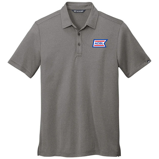 TravisMathew Men's Quiet Shade Grey Heather Coto Performance Polo
