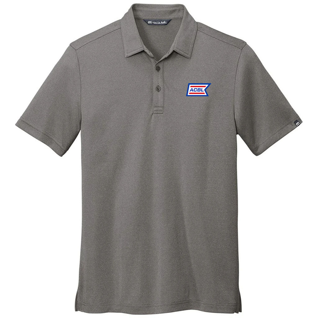 TravisMathew Men's Quiet Shade Grey Heather Coto Performance Polo