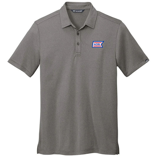 TravisMathew Men's Quiet Shade Grey Heather Coto Performance Polo